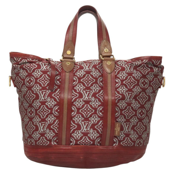 LOUIS VUITTON Monogram Jaguar Aviator Hand Bag Bordeaux M40384 LV Auth bs26320