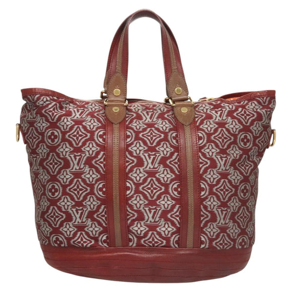 LOUIS VUITTON Monogram Jaguar Aviator Hand Bag Bordeaux M40384 LV Auth bs26320