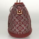 LOUIS VUITTON Monogram Jaguar Aviator Hand Bag Bordeaux M40384 LV Auth bs26320-3