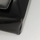 GUCCI Shoulder Bag Enamel Black Gold 002 2113 0483 Auth bs26329-11