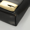GUCCI Shoulder Bag Enamel Black Gold 002 2113 0483 Auth bs26329-12