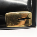 GUCCI Shoulder Bag Enamel Black Gold 002 2113 0483 Auth bs26329-15