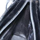 GUCCI Shoulder Bag Enamel Black Gold 002 2113 0483 Auth bs26329-19