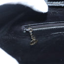 GUCCI Shoulder Bag Enamel Black Gold 002 2113 0483 Auth bs26329-22