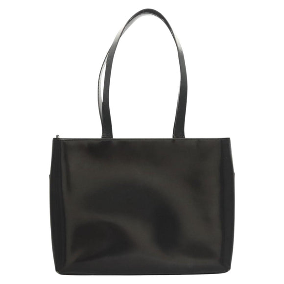 GUCCI Shoulder Bag Enamel Black Gold 002 2113 0483 Auth bs26329