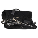 PRADA Garment Cover Nylon Black Silver Auth bs26340-1