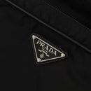 PRADA Garment Cover Nylon Black Silver Auth bs26340-14
