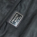 PRADA Garment Cover Nylon Black Silver Auth bs26340-20