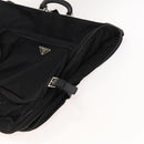 PRADA Garment Cover Nylon Black Silver Auth bs26340-4