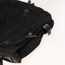 PRADA Garment Cover Nylon Black Silver Auth bs26340-5