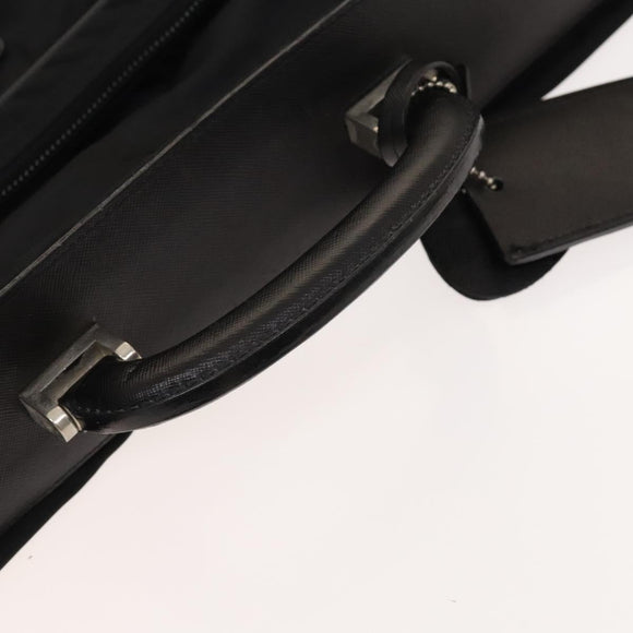 PRADA Garment Cover Nylon Black Silver Auth bs26340