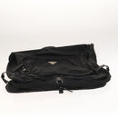 PRADA Garment Cover Nylon Black Silver Auth bs26340-9