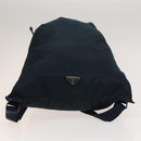 PRADA Backpack Nylon Blue Silver Auth bs26347-5