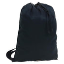 PRADA Backpack Nylon Blue Silver Auth bs26347-1