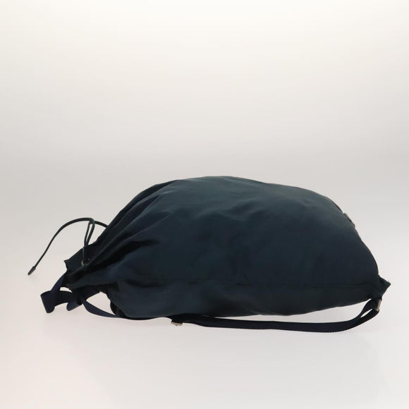 PRADA Backpack Nylon Blue Silver Auth bs26347