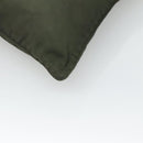 PRADA Shoulder Bag Nylon Khaki Silver Auth bs26349-15