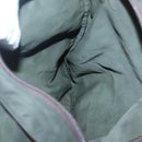 PRADA Shoulder Bag Nylon Khaki Silver Auth bs26349-20