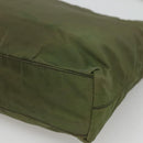PRADA Shoulder Bag Nylon Khaki Silver Auth bs26358-15