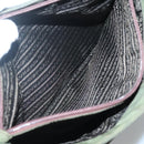 PRADA Shoulder Bag Nylon Khaki Silver Auth bs26358-22