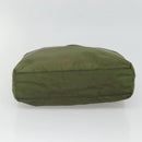 PRADA Shoulder Bag Nylon Khaki Silver Auth bs26358-5