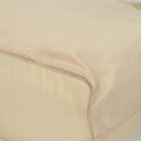 PRADA Hand Bag Nylon Plastic Beige Silver Auth bs26359-14