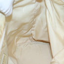 PRADA Hand Bag Nylon Plastic Beige Silver Auth bs26359-19