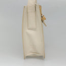 PRADA Shoulder Bag Nylon Leather White Silver Auth bs26362-3