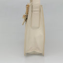 PRADA Shoulder Bag Nylon Leather White Silver Auth bs26362-4