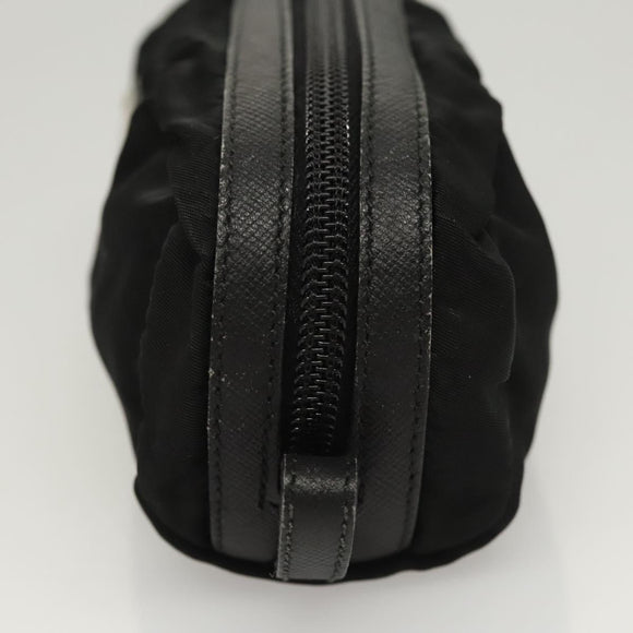 PRADA Pouch Nylon 2Set Black Pink Auth bs26370