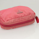 PRADA Pouch Nylon 2Set Black Pink Auth bs26370-5