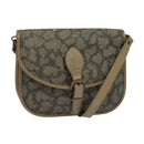 SAINT LAURENT Shoulder Bag PVC Leather Beige Auth bs26374-1