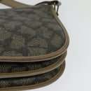 SAINT LAURENT Shoulder Bag PVC Leather Beige Auth bs26374-16
