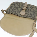 SAINT LAURENT Shoulder Bag PVC Leather Beige Auth bs26374-15