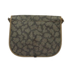 SAINT LAURENT Shoulder Bag PVC Leather Beige Auth bs26374-2