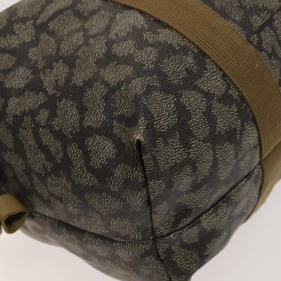 SAINT LAURENT Shoulder Bag PVC Leather Beige Auth bs26375