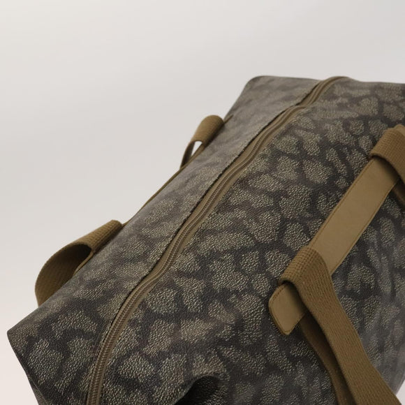 SAINT LAURENT Shoulder Bag PVC Leather Beige Auth bs26375