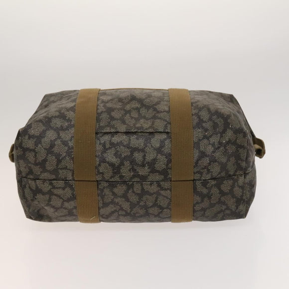 SAINT LAURENT Shoulder Bag PVC Leather Beige Auth bs26375