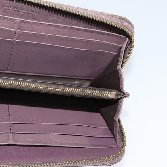 BOTTEGA VENETA INTRECCIATO Wallet Leather 2 Set Beige Brown Auth bs26378