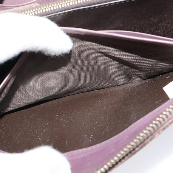 BOTTEGA VENETA INTRECCIATO Wallet Leather 2 Set Beige Brown Auth bs26378