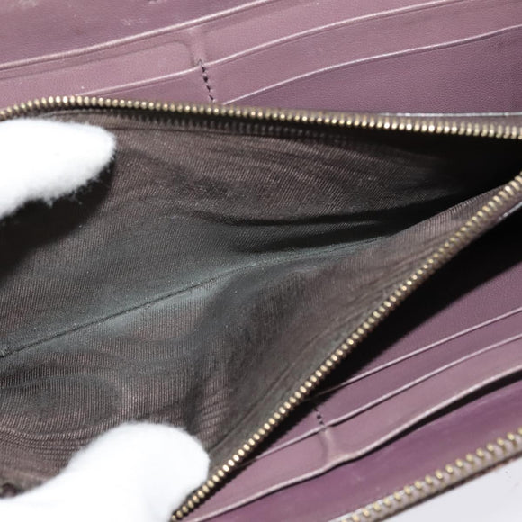 BOTTEGA VENETA INTRECCIATO Wallet Leather 2Set Beige Brown Auth bs26378