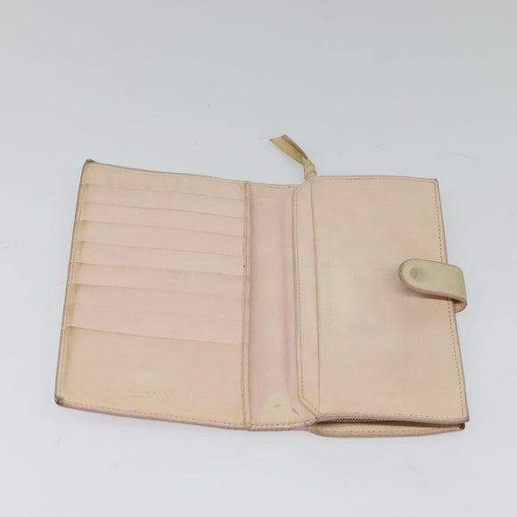 BOTTEGA VENETA INTRECCIATO Wallet Leather 2 Set Beige Brown Auth bs26378