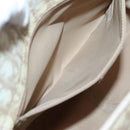 Christian Dior Trotter Canvas Romantic Bag PVC Beige Silver Auth bs26382-11