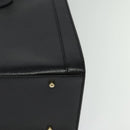 GUCCI Bamboo Hand Bag Leather Black Gold 002 1186 0259 Auth bs26393-14