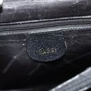 GUCCI Bamboo Hand Bag Leather Black Gold 002 1186 0259 Auth bs26393-17