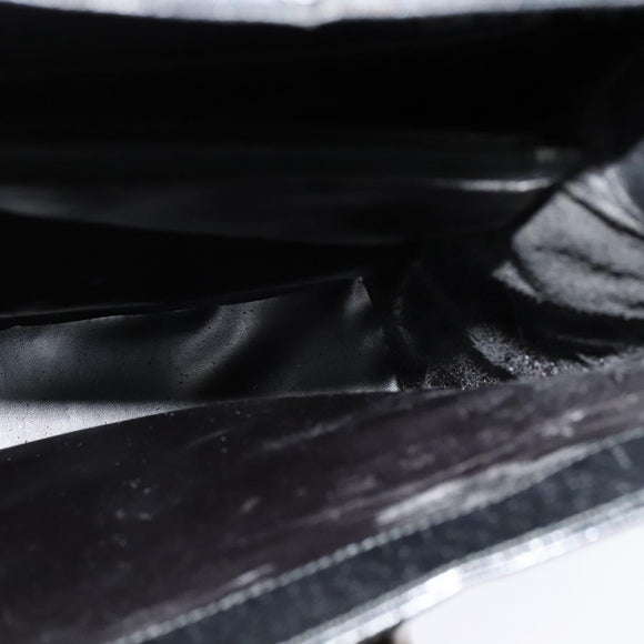 GUCCI Bamboo Hand Bag Leather Black Gold 002 1186 0259 Auth bs26393