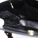 GUCCI Bamboo Hand Bag Leather Black Gold 002 1186 0259 Auth bs26393-19