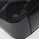 GUCCI Bamboo Hand Bag Enamel Black Gold 001 1014 1638 0 Auth bs26395-14