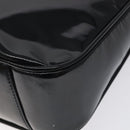 GUCCI Bamboo Hand Bag Enamel Black Gold 001 1014 1638 0 Auth bs26395-15