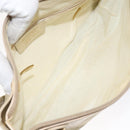 Salvatore Ferragamo Gancini Shoulder Bag Canvas Beige Gold Auth bs26398-11