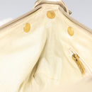 Salvatore Ferragamo Gancini Shoulder Bag Canvas Beige Gold Auth bs26398-19